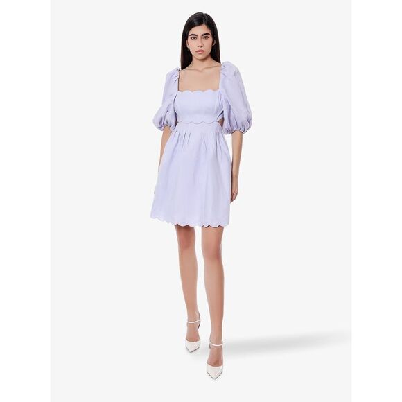 Zimmermann Women Linen Dress With Cut-Out Detail - Picture 2 of 5